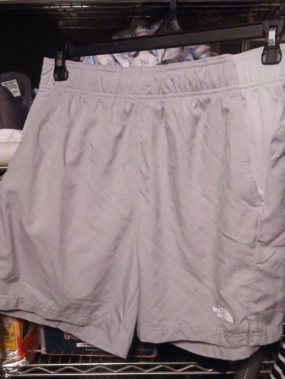 Mens Size Medium The North Face Light Gray Athletic Shorts
